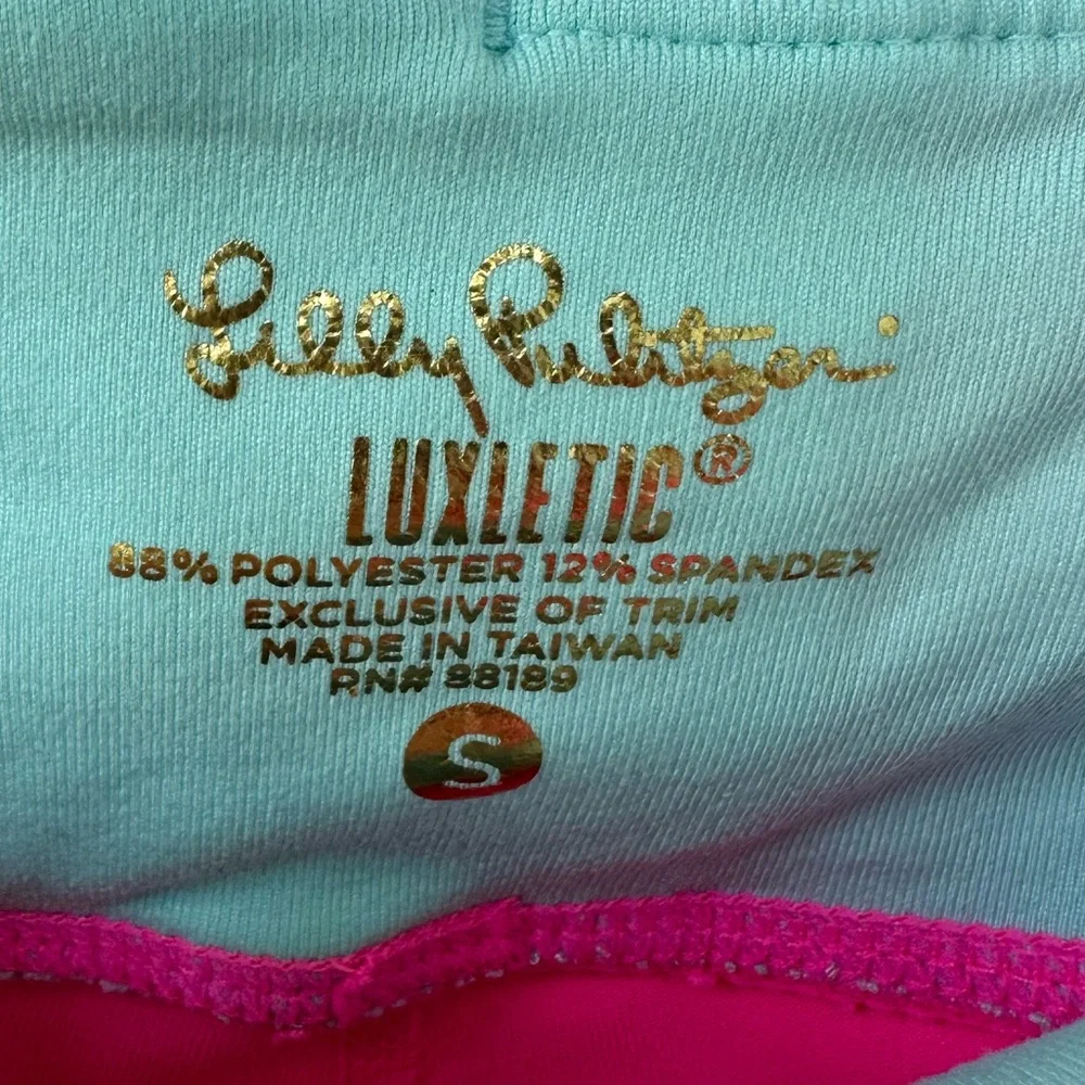 Lilly Pulitzer Luxletic Pull On Leggings Pink Small - Picture 2 of 9